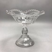 Load image into Gallery viewer, Pressed Glass Pedestal Compote (6")
