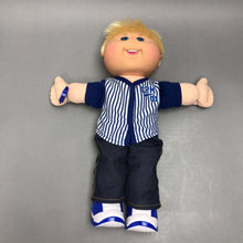 Load image into Gallery viewer, Cabage Patch Kids Boy Plush Doll Blonde Blue Eyes Baseball (15")
