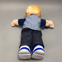 Load image into Gallery viewer, Cabage Patch Kids Boy Plush Doll Blonde Blue Eyes Baseball (15")
