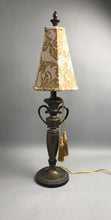 Load image into Gallery viewer, Vintage Style Bronze Table Lamp W/ Tapestry Damask Shade (36")
