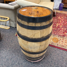 Load image into Gallery viewer, Kelvin Cooperage Wood Barrel on Wheels (33x20x20)
