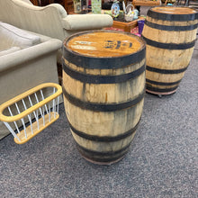 Load image into Gallery viewer, Kelvin Cooperage Wood Barrel on Wheels (33x20x20)
