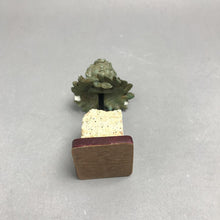 Load image into Gallery viewer, Cherub Angel Faux-Copper Bust With Stone Base, As Is (6x2x2)
