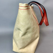Load image into Gallery viewer, Montana West Tan &amp; Coral Faux Leather Shoulder Tote Purse (11x17x5")
