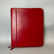 Load image into Gallery viewer, Levenger Red Leather Organizer Portfolio (13x11")
