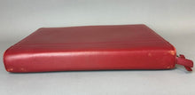 Load image into Gallery viewer, Levenger Red Leather Organizer Portfolio (13x11")
