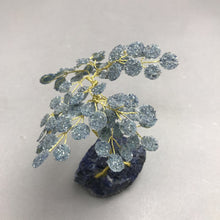 Load image into Gallery viewer, Sodalite Gemstone Tree of Life on Natural Sodalite Base White (5.5")
