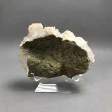 Load image into Gallery viewer, Natural White Calcite Chalcopyrte Quartz Crystal Cluster Symbiotic (2x6x5)
