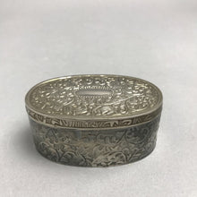 Load image into Gallery viewer, Vintage Victorian Ornate Metal Jewelry Trinket Box with Red Velvet Lining (1.5x3x2)
