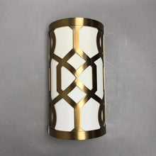 Load image into Gallery viewer, Crystorama Jennings Bath Sconce Wall Light, Aged Brass Fixture (As-Is) (7 Available)
