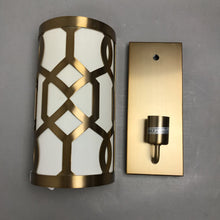 Load image into Gallery viewer, Crystorama Jennings Bath Sconce Wall Light, Aged Brass Fixture (As-Is) (7 Available)
