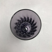 Load image into Gallery viewer, Indiana Glass Vase Plum Ribbed with 3 Horizontal Rings (6 3/8")(2 Available)
