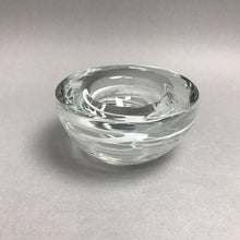 Load image into Gallery viewer, Art Glass White Swirls Votive Tealight Candle Holder (2x4.5)
