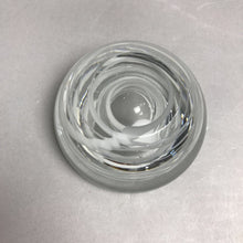 Load image into Gallery viewer, Art Glass White Swirls Votive Tealight Candle Holder (2x4.5)

