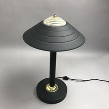 Load image into Gallery viewer, Black Atomic Mushroom Metal Table Lamp (17")
