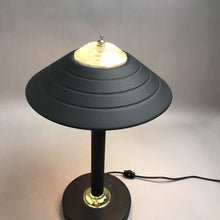 Load image into Gallery viewer, Black Atomic Mushroom Metal Table Lamp (17")
