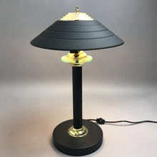 Load image into Gallery viewer, Black Atomic Mushroom Metal Table Lamp (17")
