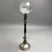 Load image into Gallery viewer, Victorian Candle Candelabra Glass Bowl Metal Base (18")
