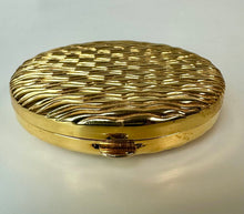 Load image into Gallery viewer, Vintage Estee Lauder Waves of Gold Lucidity Powder Compact (2.5")
