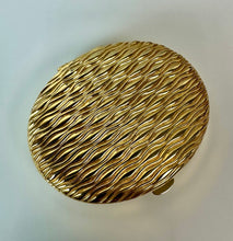 Load image into Gallery viewer, Vintage Estee Lauder Waves of Gold Lucidity Powder Compact (2.5")
