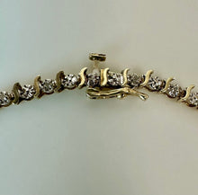 Load image into Gallery viewer, 10K Gold Diamond 7.25" Tennis Bracelet (4.3g)
