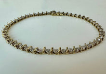 Load image into Gallery viewer, 10K Gold Diamond 7.25" Tennis Bracelet (4.3g)
