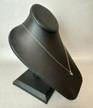 Load image into Gallery viewer, 10K Gold Emerald Pendant on 18" Chain (0.7g)
