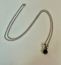 Load image into Gallery viewer, 14K White Gold Tanzanite Modern Pendant on 18.5" Chain (3.3g)
