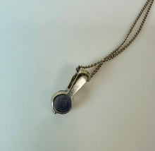 Load image into Gallery viewer, 14K White Gold Tanzanite Modern Pendant on 18.5" Chain (3.3g)
