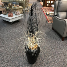 Load image into Gallery viewer, Black &amp; Gold Decorative Vase with Black &amp; Tan Dried Branches (20")
