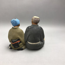 Load image into Gallery viewer, Japanese Hakata Urasaki Traditional Couple Ceramic Figurine (7")
