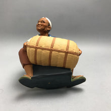 Load image into Gallery viewer, Japanese Hakata Urasaki Man W/ Bale Ceramic Figurine (8")
