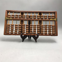 Load image into Gallery viewer, Vintage Wood Brass Abacus Chinese Calculator 13 Columns 91 Wooden Beads (7x14)
