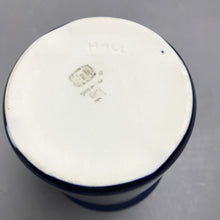 Load image into Gallery viewer, Vintage Hall Pottery Cobalt Blue Utensil Crock 301 (5.5")
