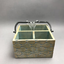 Load image into Gallery viewer, 3 Section Rustic Wood Desk Organizer (8x8x5)
