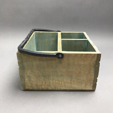 Load image into Gallery viewer, 3 Section Rustic Wood Desk Organizer (8x8x5)
