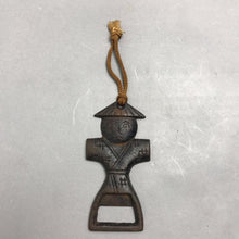 Load image into Gallery viewer, Asian Man in Kimono &amp; Hat Cast Iron Bottle Opener (4")
