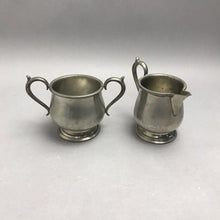 Load image into Gallery viewer, Pewter Creamer/Sugar (4") Set of 2
