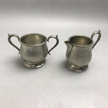 Load image into Gallery viewer, Pewter Creamer/Sugar (4") Set of 2
