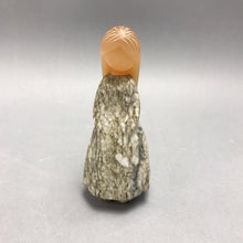Load image into Gallery viewer, Hand Carved Russian Selenite/Marble Girl Figurine (5")
