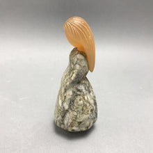Load image into Gallery viewer, Hand Carved Russian Selenite/Marble Girl Figurine (5")
