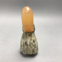 Load image into Gallery viewer, Hand Carved Russian Selenite/Marble Girl Figurine (5")
