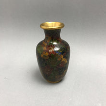 Load image into Gallery viewer, Chinese Cloisonne Floral Vase (4") AS IS
