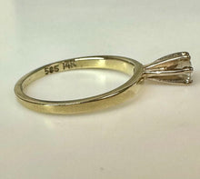 Load image into Gallery viewer, 14K Gold Diamond Solitaire Engagement Ring sz 5.25 (1.6g)
