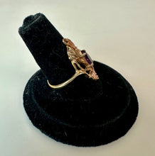 Load image into Gallery viewer, 10K Yellow &amp; Rose Gold Amethyst Ring sz 6 (2.7g)
