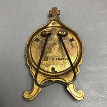 Load image into Gallery viewer, Antique Brass &amp; Bronze Plaque, St Anne de Beaupré (~3.75")
