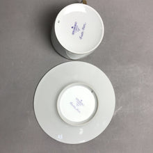 Load image into Gallery viewer, Bernardaud Limoges 'Fruti Fiori' / 'Fiorini Bleu' Teacup &amp; Saucer (~2.5x5.5)
