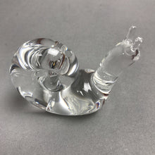 Load image into Gallery viewer, Hand Blown Clear Glass Snail Figurine (3")
