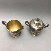 Load image into Gallery viewer, Roger Bros Silverplate Cream Pitcher &amp; Sugar Bowl #2304 (5.5")
