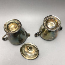 Load image into Gallery viewer, Roger Bros Silverplate Cream Pitcher &amp; Sugar Bowl #2304 (5.5")
